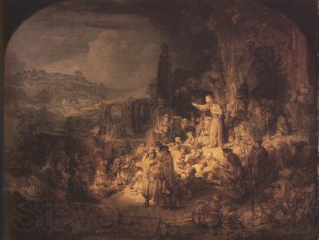 REMBRANDT Harmenszoon van Rijn Fohn the Baptist preaching (mk33)